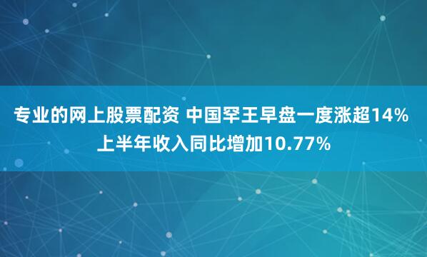 专业的网上股票配资 中国罕王早盘一度涨超14% 上半年收入同比增加10.77%